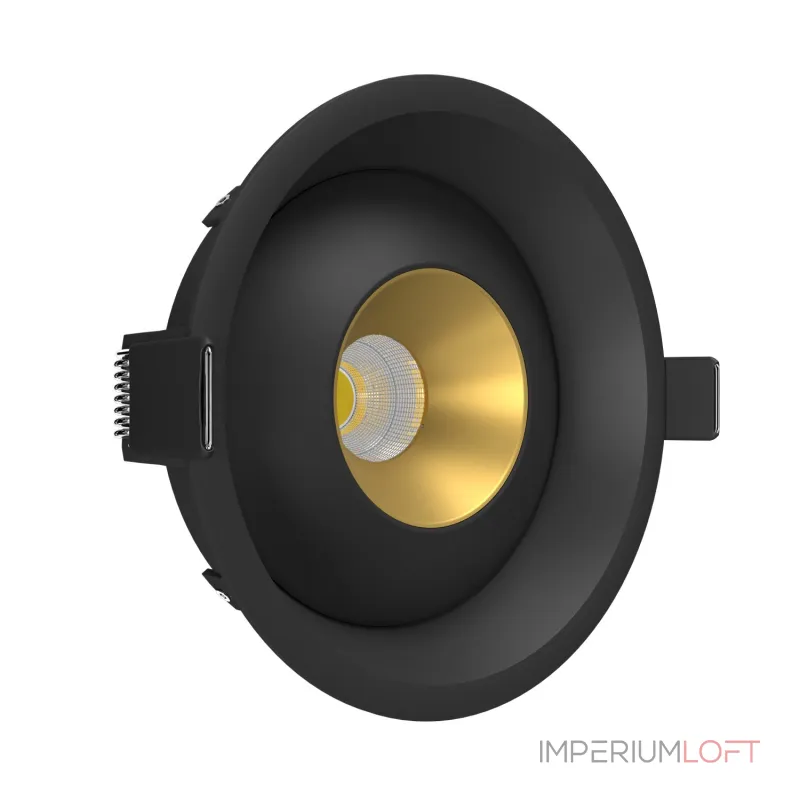 Встраиваемый поворотный светодиодный светильник LeDron KRIS IN KRIS IN Black-Gold от ImperiumLoft