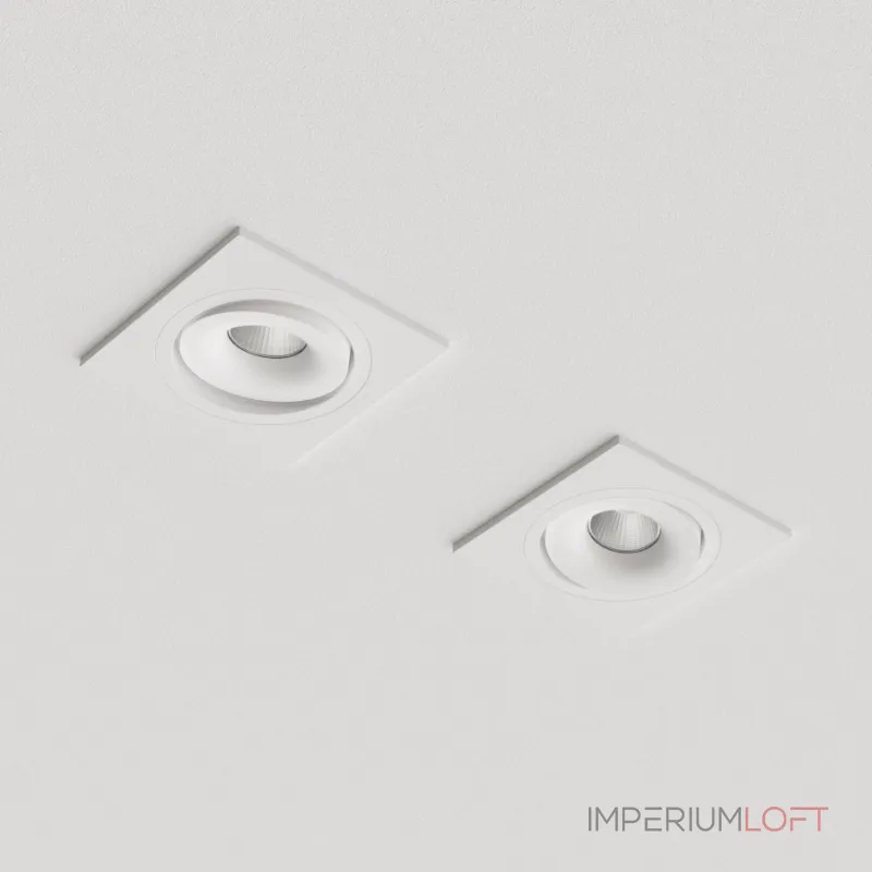 Встраиваемый поворотный светодиодный светильник LeDron MJ1006 MJ1006 SQ White от ImperiumLoft