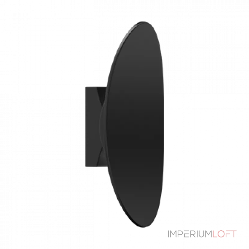Настенный светодиодный светильник LeDron OVAL ZD8174B-12W Black от ImperiumLoft