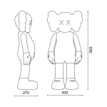 Дизайнерская статуэтка копилка LeDron KAWS Companion 93D white от ImperiumLoft