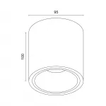 Потолочный светодиодный светильник LeDron RINBOK RINBOK White-Black TRIAC 4000K от ImperiumLoft