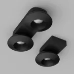 Потолочный поворотный светодиодный светильник LeDron KRIS SLIM KRIS SLIM Black TRIAC от ImperiumLoft