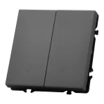 Двухклавишный жалюзийный выключатель LeDron 2 Gang Curtain Switch Grey от ImperiumLoft