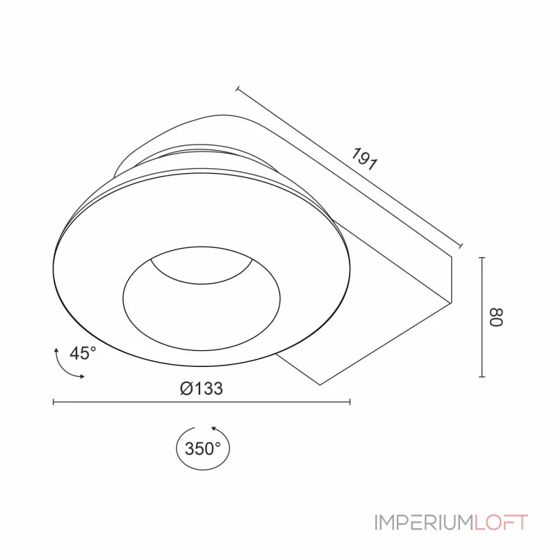 Потолочный поворотный светодиодный светильник LeDron KRIS SLIM KRIS SLIM Black TRIAC от ImperiumLoft Потолочный поворотный светодиодный светильник LeDron KRIS SLIM KRIS SLIM Black TRIAC от ImperiumLoft