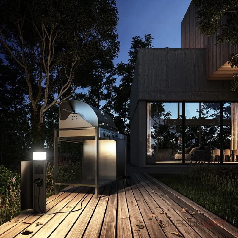 Уличная розетка со светодиодной подстветкой LeDron H3113-LED от ImperiumLoft