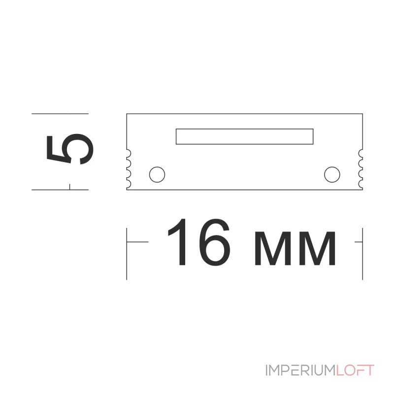 Заглушка для накладного профиля LeDron Заглушка Mic 00004842-Z от ImperiumLoft