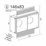 Встраиваемый светильник под сменную лампу LeDron RISE SQ H KIT2 RISE SQ H KIT2 Gold от ImperiumLoft