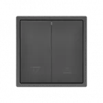 Двухклавишный жалюзийный выключатель LeDron 2 Gang Curtain Switch Grey от ImperiumLoft