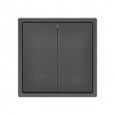 Двухклавишный жалюзийный выключатель LeDron 2 Gang Curtain Switch Grey