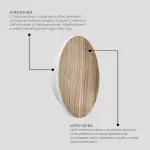 Настенный светодиодный светильник LeDron GW-8663 GW-8663/24 Wooden White от ImperiumLoft