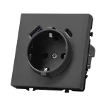 Розетка одинарная с заземлением с USB-портом для зарядки Type A + Type C LeDron EU Socket with USB A+C 20W Grey от ImperiumLoft