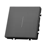 Одноклавишный проходной переключатель с LED-подсветкой LeDron 1 Gang 2 Way LED Grey от ImperiumLoft