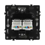 Розетка компьютерная двойная LeDron Dual CAT 6 (DATA) White от ImperiumLoft