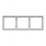 Рамка на 3 поста для розеток и выключателей LeDron 3 Frame PC White от ImperiumLoft