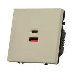 USB зарядное устройство типа A+С LeDron USB Socket A+C 65W Cashmere от ImperiumLoft