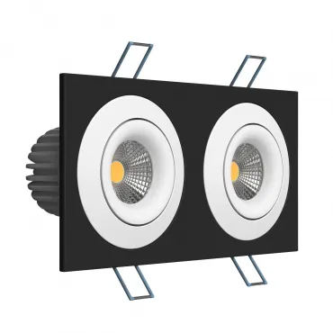 Встраиваемый поворотный светодиодный светильник LeDron LH07SB-R LH07SB-R SQ2 Black-White 20W 4000K DIM TRIAC Встраиваемый поворотный светодиодный светильник LeDron LH07SB-R LH07SB-R SQ2 Black-White 20W 4000K DIM TRIAC