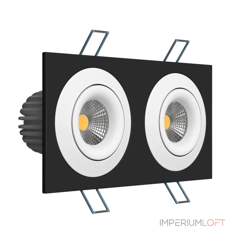 Встраиваемый поворотный светодиодный светильник LeDron LH07SB-R LH07SB-R SQ2 Black-White 20W 4000K DIM TRIAC от ImperiumLoft Встраиваемый поворотный светодиодный светильник LeDron LH07SB-R LH07SB-R SQ2 Black-White 20W 4000K DIM TRIAC от ImperiumLoft