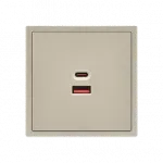 USB зарядное устройство типа A+С LeDron USB Socket A+C 65W Cashmere от ImperiumLoft