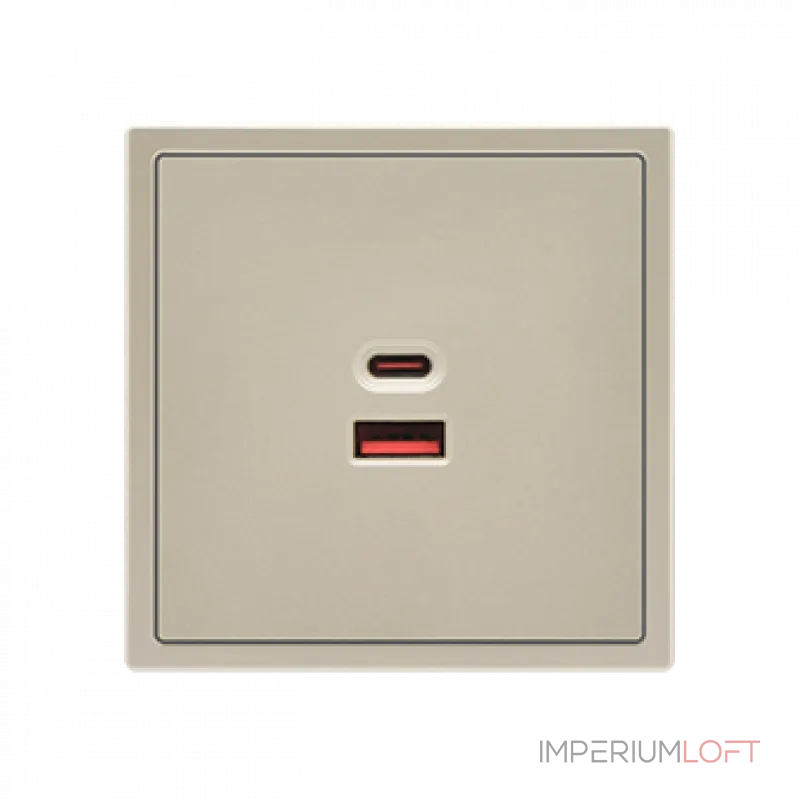 USB зарядное устройство типа A+С LeDron USB Socket A+C 65W Cashmere от ImperiumLoft
