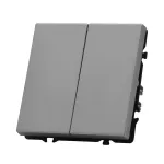 Переключатель двухклавишный перекрёстный LeDron 2G Intermediate Light Grey от ImperiumLoft