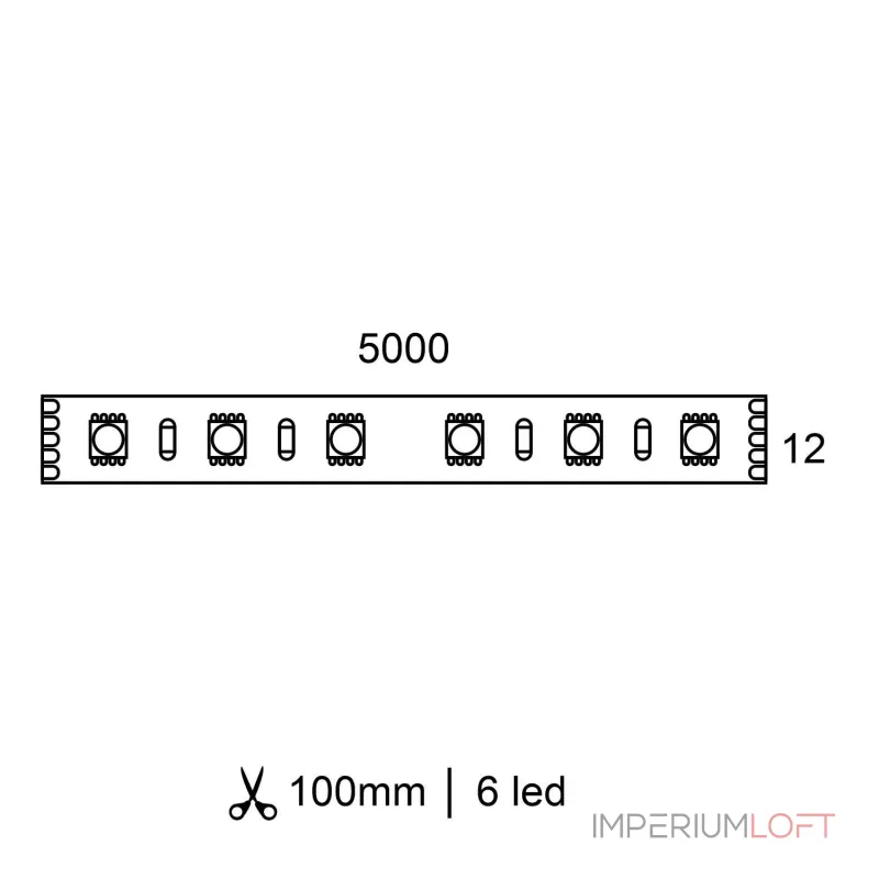 Светодиодная лента LeDron D560 D560-RGBNW-824C от ImperiumLoft