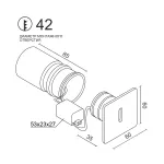 Встраиваемый светодиодный светильник для стен и ступеней LeDron S712 Alum от ImperiumLoft