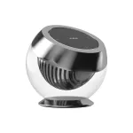 Кнопка на стеклянном держателе Crystal Smart Knob Silver от ImperiumLoft