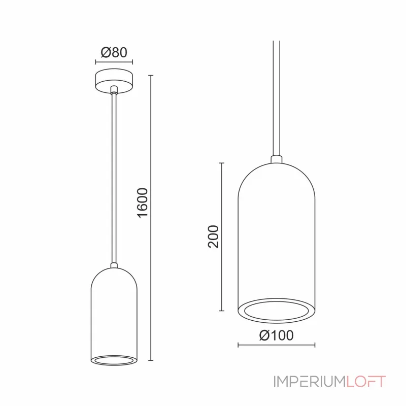 Подвесной светильник LeDron CAP MH-2525W Подвесной светильник LeDron CAP MH-2525W