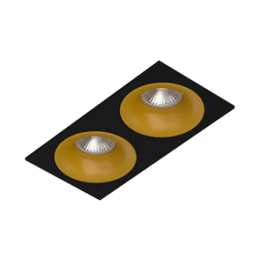 Встраиваемый светильник под сменную лампу LeDron MJ1003 MJ1003 SQ2 Black-Gold