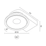Потолочный поворотный светодиодный светильник LeDron ORBIT SLIM ORBIT SLIM Black от ImperiumLoft