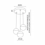 Подвесной светильник LeDron SAGITONY R T128 SAGITONY R3 T128 Black