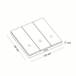 Выключатель трехклавишный LeDron Zigbee XZ-ACK103 White от ImperiumLoft