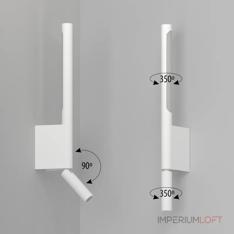 Настенный светодиодный светильник LeDron SPIN Y9133 White от ImperiumLoft