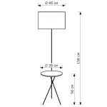 Торшер с полкой LightHall Lumeo 1 LH032049