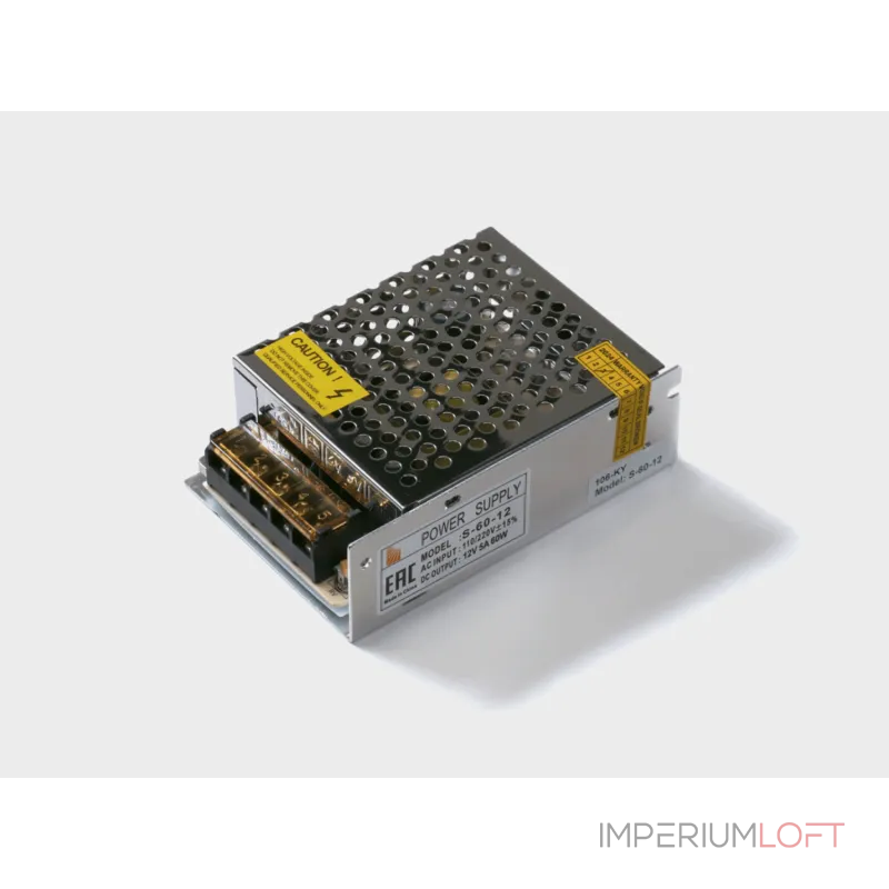 Блок питания SWG 12В 60Вт IP20, S-60-12 от ImperiumLoft