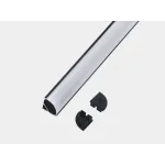 Алюминиевый профиль угловой черный SWG Standard SF-1616-BL от ImperiumLoft