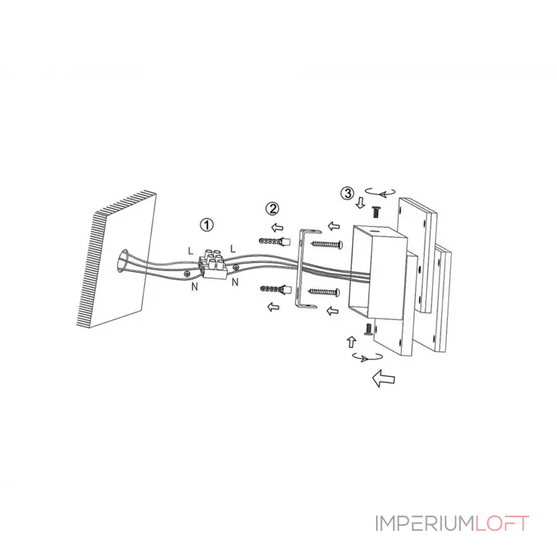 Светильник настенный GW черный, 4000K, 12Вт, GW-6809-12-BL-NW от NovaLamp