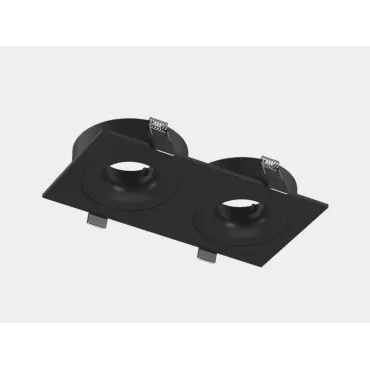 Корпус светильника потолочный встраиваемый наклонно-поворотный COMBO-2S2-BL Чёрный IP20 COMBO-2S2-BL Корпус светильника потолочный встраиваемый наклонно-поворотный COMBO-2S2-BL Чёрный IP20 COMBO-2S2-BL