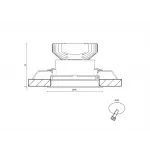 Корпус светильника потолочный встраиваемый наклонный, Белый, IP20, COMBO-41-WH от ImperiumLoft