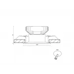 Корпус светильника потолочный встраиваемый, Белый, IP20, COMBO-43-WH от ImperiumLoft