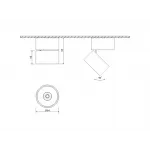Светильник светодиодный потолочный накладной поворотный, серия I, Черный, 15Вт, IP20, Тёплый белый (3000К), I-SF-BL-WW от NovaLamp