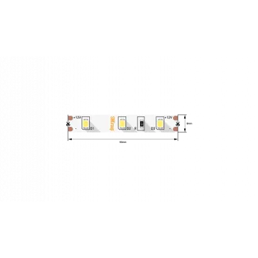 Светодиодная лента SWG 2835-60 4.8Вт 12В IP20 3M 3000K SWG260-12-4.8-WW-M
