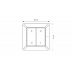 Настенная радио панель EASYBUS , ES-B-W-K2/Z1-NB от ImperiumLoft