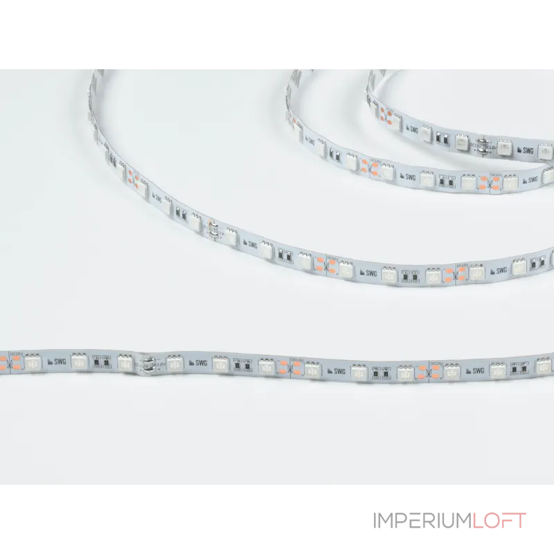 Светодиодная лента 5050, 60 LED/м, 14,4 Вт/м, 12В , IP20, Цвет: Зелёный, SWG560-12-14.4-G-M от ImperiumLoft