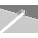 Встраиваемый в гипсокартон алюминиевый профиль Design LED без видимой рамки LG35, 2500 мм, анодированный, LG35-R от NovaLamp