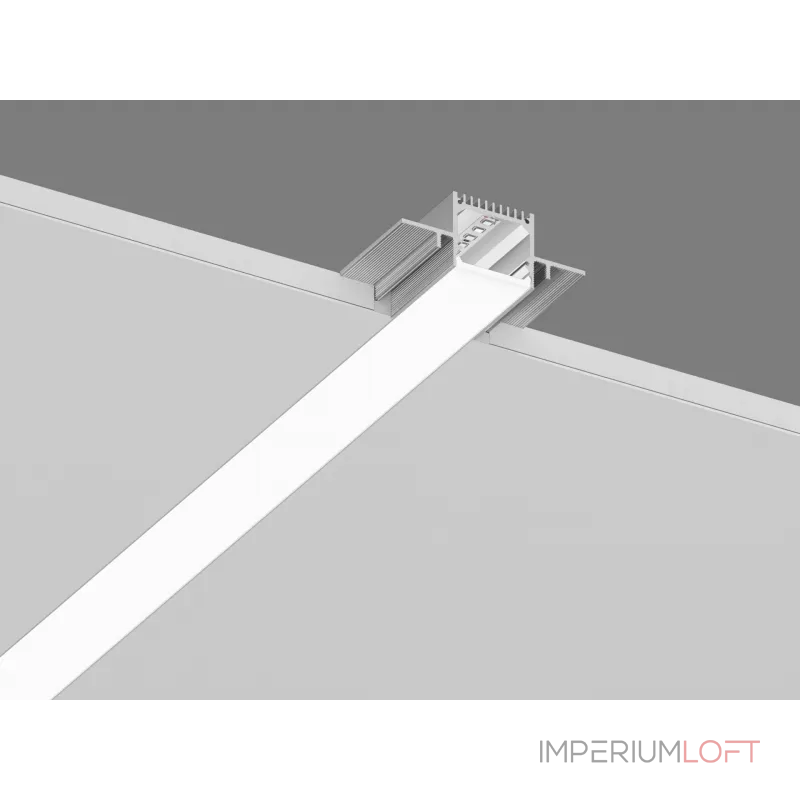 Встраиваемый в гипсокартон алюминиевый профиль Design LED без видимой рамки LG35, 2500 мм, анодированный, LG35-R от NovaLamp