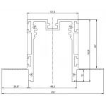 Трек SY низковольтный встраиваемый, белый SY-601201-RC-2-WH, 2м , SY-601201-RC-2-WH от ImperiumLoft