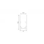 Шинопровод накладной глубокий, серия SY-LINK, Белый, IP20, SY-LINK-20S1-2.5-WH от NovaLamp