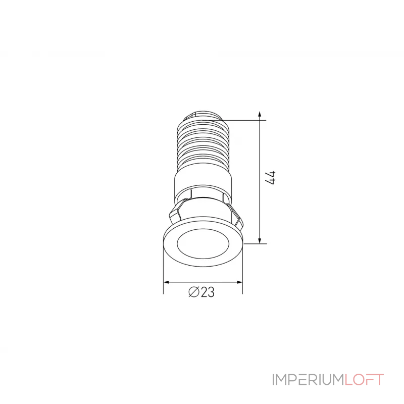 Светильник светодиодный Встраиваемый , серия MICRO, Белый, 1Вт, IP20, Тёплый белый (3000К) , DL-74180WH-1-WW от NovaLamp