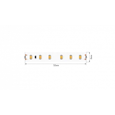 Светодиодная лента SWG 2835-120 9.6Вт 24В IP65 3M 3000K SWG2120-24-9.6-WW-65-M